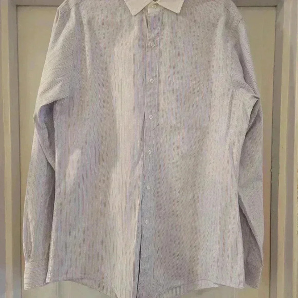 Brooks Brothers Mens Cotton Button Down Dress Shirt Blue White Size 15.5 - Picture 2 of 8